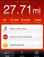 Nike+ GPS app